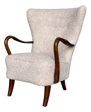 Scandinavian Modern Lounge Chair by Alfred Christensen for Slagelse Møbelværk, 1940s