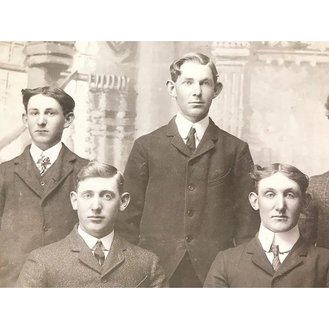 Wonderful vintage image of men and their ears. Good condition, some discoloration and nicks on the matte board (shown in...