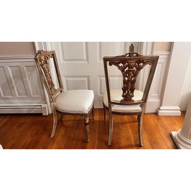 French David Michael French Side Chairs- a Pair For Sale - Image 3 of 10