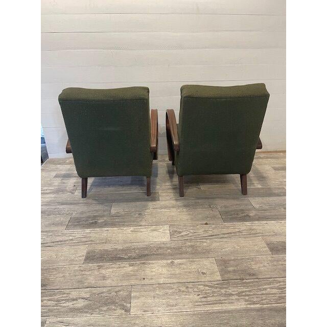 Vintage Art Deco Mad-Man Model C Relax Chairs by Halabala for Up Zavody, 1920, Set of 2 For Sale - Image 3 of 7