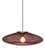 Medium Ufo Wine Red Flat Fiber Pattern Lamp by Atelier Robotiq For Sale