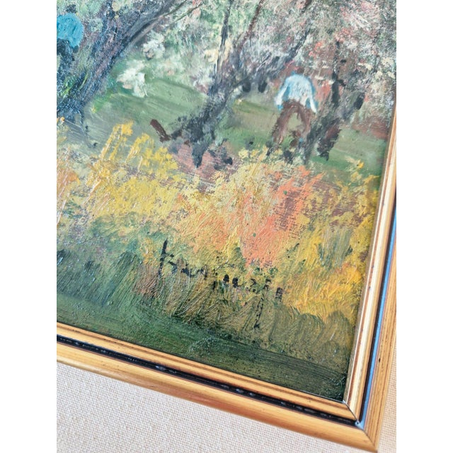 Wood Guido Bertuzzi, Primavera, 1997, Oil Painting on Wood For Sale - Image 7 of 14