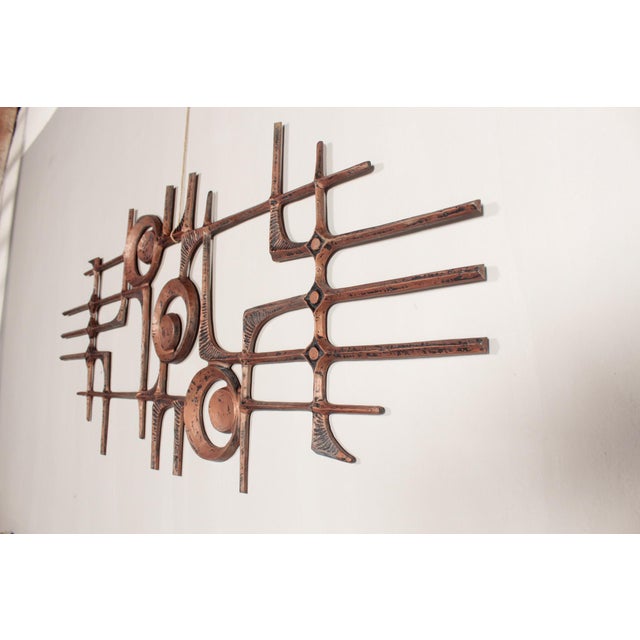 Brutalist Wall Relief, 1970s For Sale - Image 10 of 13