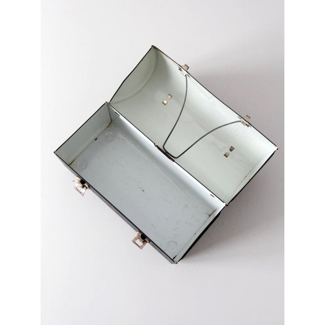 Mid-Century Modern Mid-Century Thermos Metal Lunch Box For Sale - Image 3 of 11