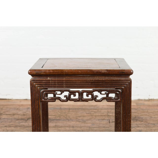 Antique Chinese Square Side Table For Sale In New York - Image 6 of 12