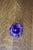 Traditional Cobalt Blue Controlled Bubble Art Glass Paperweight For Sale - Image 3 of 4