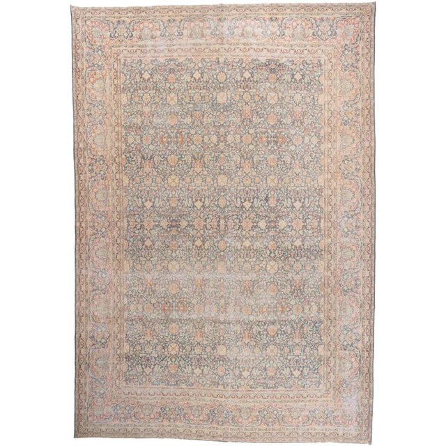 Antique Persian Kerman Rug - 11'03 X 16'04 For Sale - Image 9 of 9