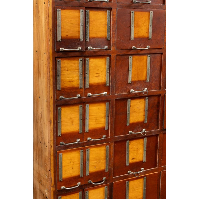 Brown Massive Antique Maple Dry Goods Cabinet For Sale - Image 8 of 18