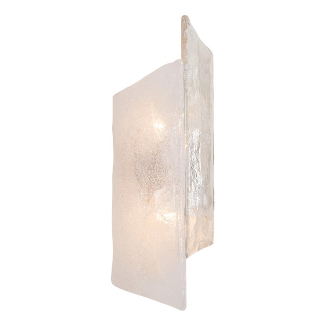 Large Murano Glass Wall Sconce attributed to Kalmar, Austria, 1970s For Sale