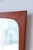 Brown Vintage Danish Teak Trapezoidal Mirror, 1960s For Sale - Image 8 of 11