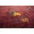 Wine 1920s Red Wine Field Oriental Floral Antique Chinese Art Deco Room Size Rug For Sale - Image 8 of 9