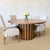 Lavene Solid Oak Fluted Pedestal Dining Table – Montana Brown Finish 60" For Sale - Image 11 of 11