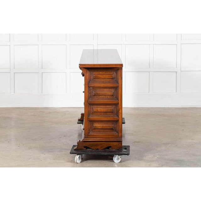 Brown Spanish Brutalist Sideboard in Mahogany, 1960 For Sale - Image 8 of 18