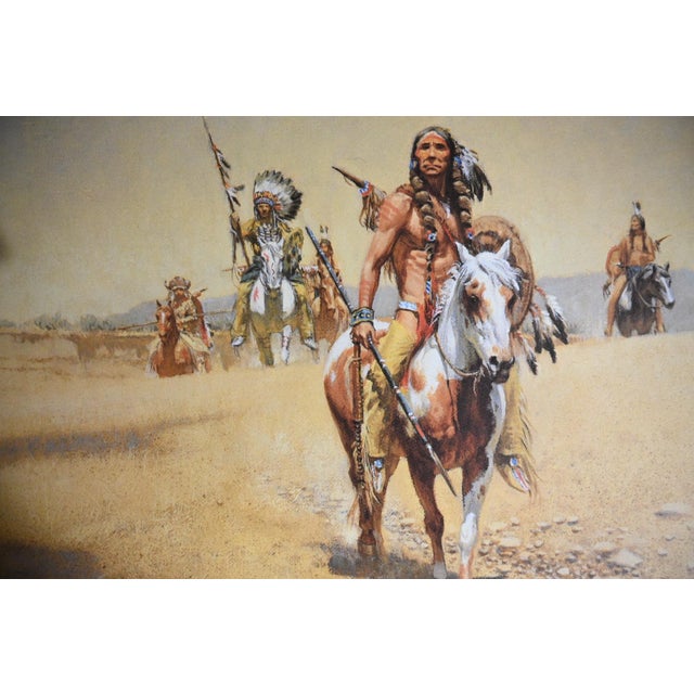Up for sale is a limited edition fine art print titled Comanche War Trail by acclaimed Western artist Frank McCarthy...