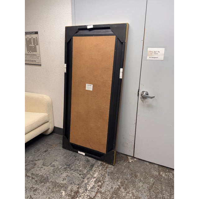 Hollywood Regency Tortoise Glass Full-Length Mirror For Sale - Image 10 of 12