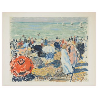 Albert Andre, The Beach, Lithograph and Stencil For Sale