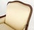 Pair Down Filled Cushions Silk Like Upholstery Carved Legs French Lounge Chairs For Sale - Image 11 of 15