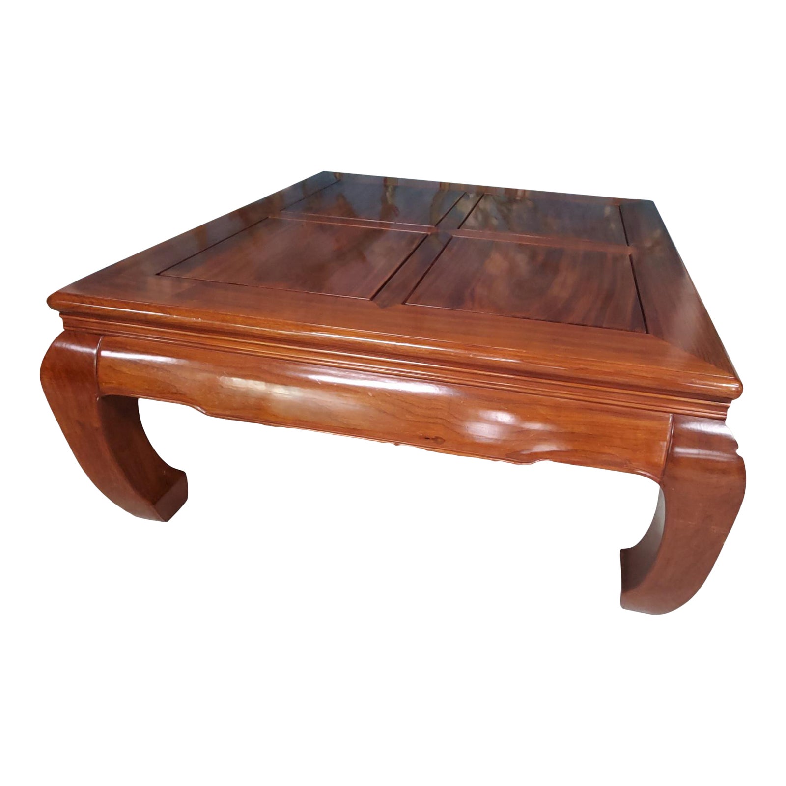 Vintage Solid Rosewood Ming Coffee Table | Chairish