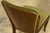 Art Deco Set of Six 1930s French Art Deco Maple Dining Chairs in Olive Green Velvet For Sale - Image 3 of 18