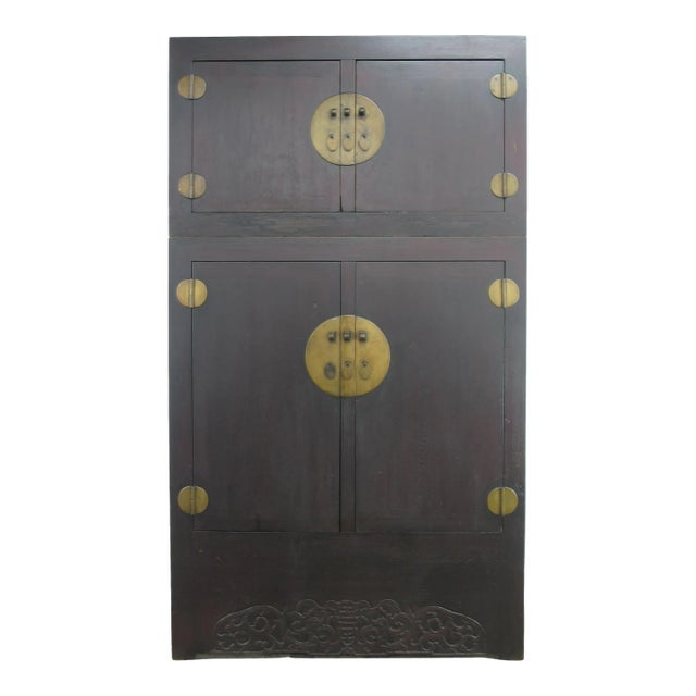 Gigantic 8 Feet Tall Antique Chinese Compound Cabinet For Sale