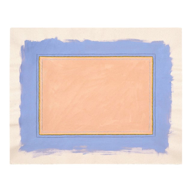 Cornflower Blue Abstract Art Print, Limited Edition of 25, Signed by Artist Emily Keating Snyder, 33 X 42 In. For Sale