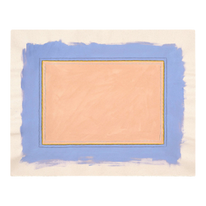 Cornflower Blue Abstract Art Print, Limited Edition of 25, Signed by Artist Emily Keating Snyder, 33 X 42 In.