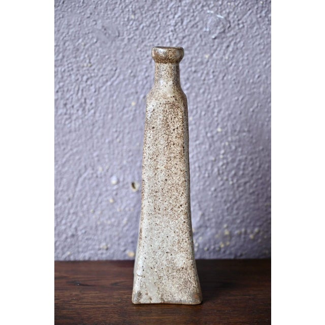 Ceramic Wabi-Sabi Stoneware Soliflore Vase, 1970s For Sale - Image 7 of 11