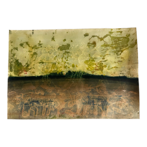 1990s Original Modern Abstract Painting on Paper