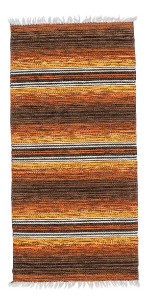 Small Scandinavian Handwoven Plastic Rug, 1970s