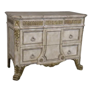 Italian Renaissance Style Paint Decorated and Gilt Commode