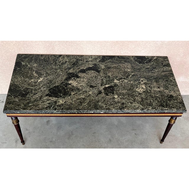 Wood Mid 20th Century Set of Three Italian Modernist Midcentury Bronze-Mounted Coffee Tables For Sale - Image 7 of 18