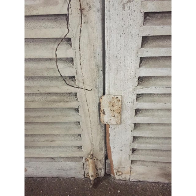Early 20th Century Antique French Shutters - a Pair For Sale - Image 5 of 13