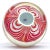 Vintage Murano Galliano Ferro Millefiori Flower Mosaic Mandala Red Swirl Italian Art Glass Paperweight For Sale In Orlando - Image 6 of 6