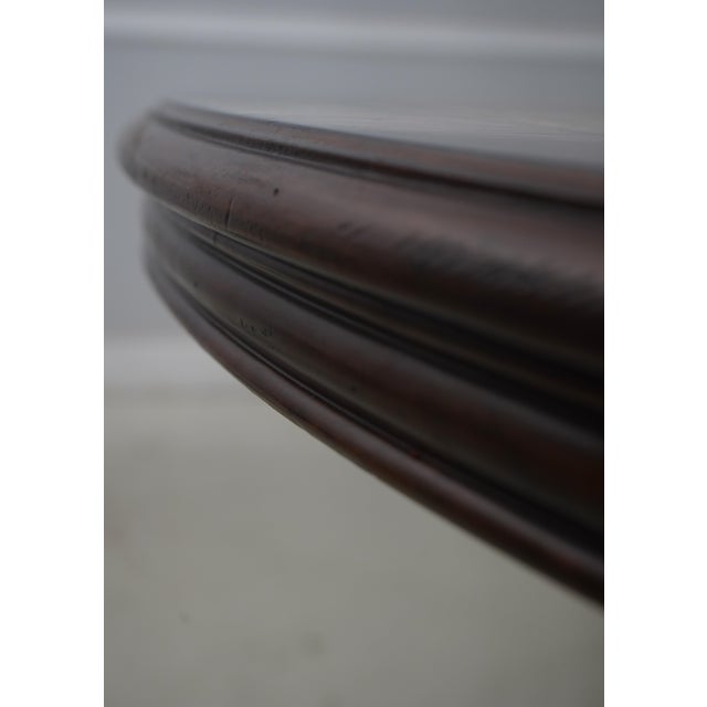 Century Mahogany & Pecan Inlaid Round Table For Sale - Image 10 of 13