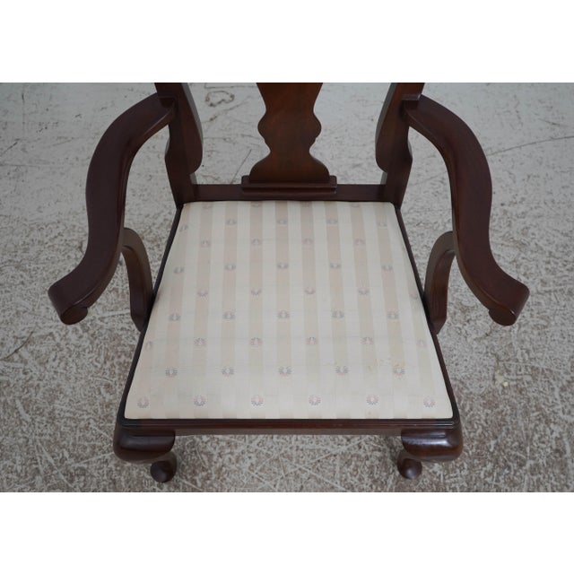 Set of 6 Henkel Harris Mahogany Queen Anne Dining Chairs For Sale - Image 9 of 18