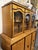 Tan Art Deco Salon Display Cabinet in Flamed Birch Veneer, 1910 For Sale - Image 8 of 9