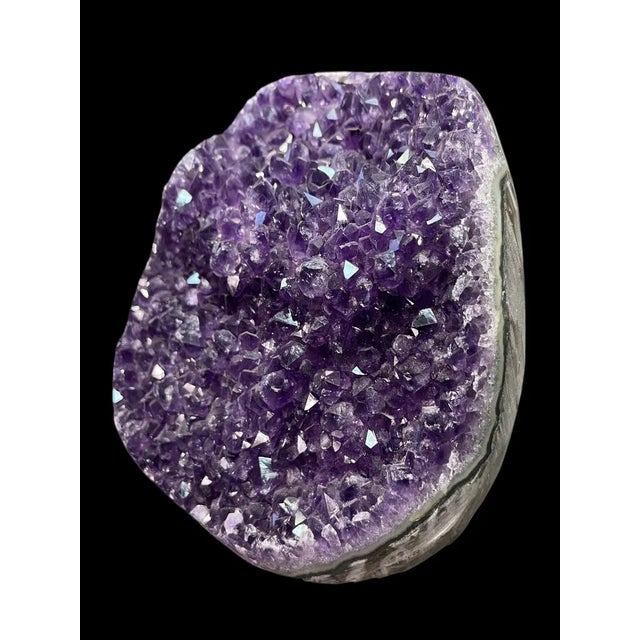 Early 21st Century Amethyst Geode with Polished Edge, Uruguay For Sale - Image 5 of 8
