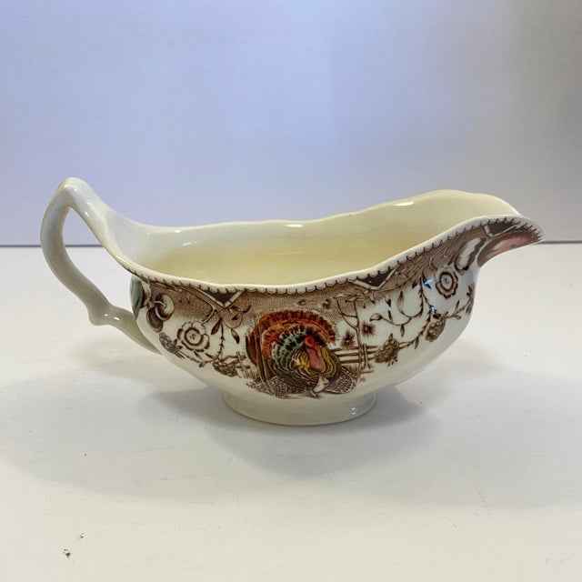 Vintage Johnson Brothers His Majesty Turkey Gravy Boat, 1980s England For Sale - Image 9 of 9