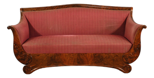 !9th Century 3-Seater Sofa in Walnut Bramble