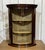English Mahogany Corner Wall Display Cabinet, 1950s For Sale - Image 12 of 12