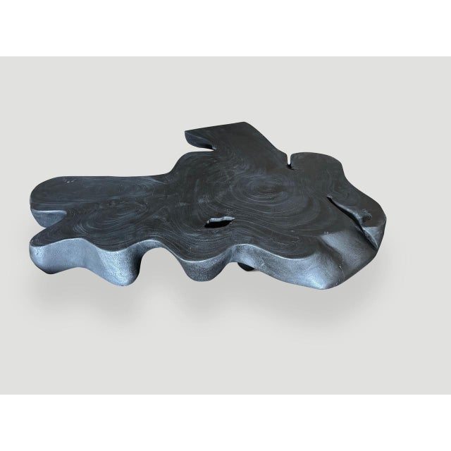 Andrianna Shamaris Amorphous Charred Suar Wood Coffee Table For Sale In New York - Image 6 of 18