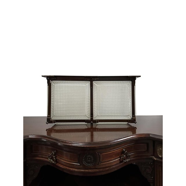 Glass Antique Industrial Hedralite Ceiling Light from Holophane, 1920s For Sale - Image 7 of 18