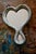 Glass Heart-Shaped Hand Mirror by Mithe Espelt For Sale - Image 7 of 9