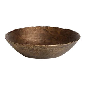 Myron Brass Finish Decorative Bowl