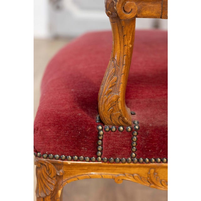 19th Century Pair of 19th Century French Arm Chairs For Sale - Image 5 of 14