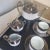 Sophie Villepigue, Paris Limoges Platinum Porcelain Swarovski Paved Tea Pot Creamer Sugar & Cups + Tray 12 Pieces For Sale - Image 9 of 17
