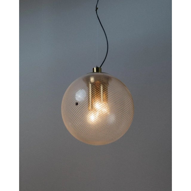 Vintage Murano Glass Globe Lamp, Italy, 1960s For Sale - Image 11 of 11