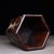 Brown Huali Rosewood Hexagonal Brush Pot Inlaid With Mother-of-Pearl For Sale - Image 8 of 10