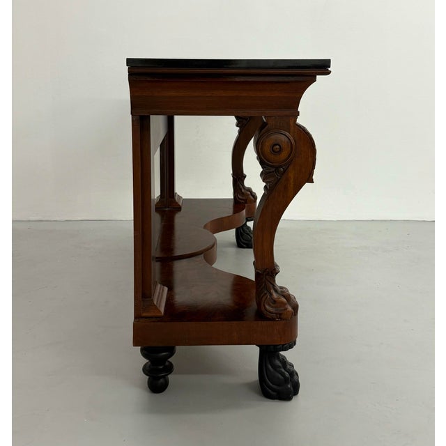 Wood Vintage Ralph Lauren Mahogany & Mirror Console Table For Sale - Image 7 of 9