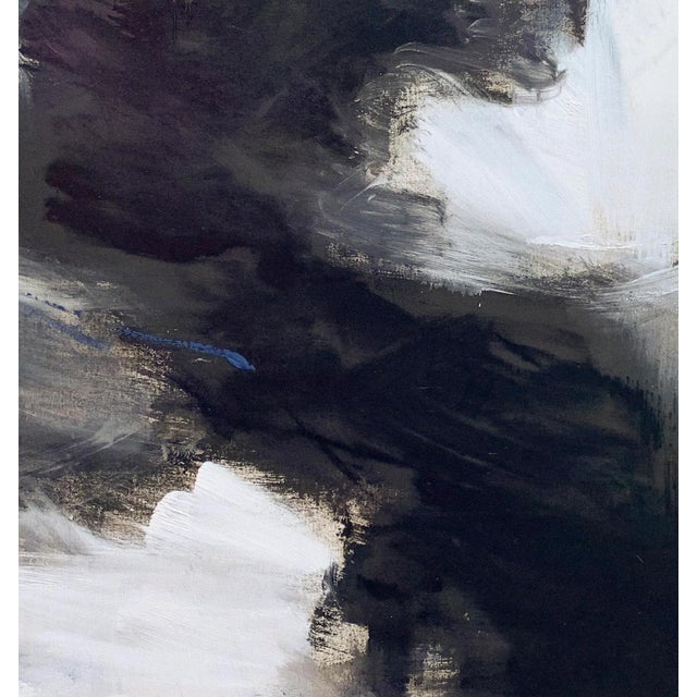 "Jitterbug" is a large dynamic abstract expressionist diptych oil painting on 2 canvases by Trixie Pitts, a trusted seller...